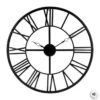 Pendule Vintage En Métal - Ø 70 Cm - Noir