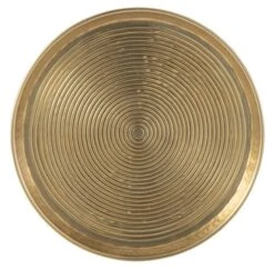 Plateau Moyen Rond Aluminium Doré Zara D 45 Cm -AMSCAN Soldes Magasin plateau moyen rond aluminium dore zara d 45 cm 5400924287061 1336873