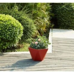 Pot Géométrique En Fibre De Verre - 50 X 30 Cm - Rose Corail -AMSCAN Soldes Magasin pot geometrique en fibre de verre 50 x 30 cm rose corail 3584179046054 697602