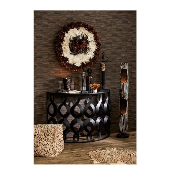 Sculpture Africaine Résine Noire Imprimée Diere - Lot De 3 2 Sculpture Africaine Résine Noire Imprimée Diere - Lot De 3 – Image 2