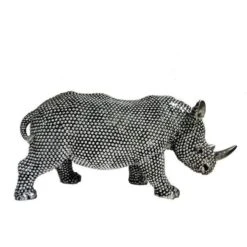 Sculpture Rhinocéros Polyrésine Argentée Zoorin -AMSCAN Soldes Magasin sculpture rhinoceros polyresine argentee rino 3248117547057 414007