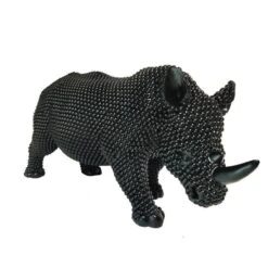 Sculpture Rhinocéros Polyrésine Noire Zoorin -AMSCAN Soldes Magasin sculpture rhinoceros polyresine noire rino 3248117547309 414000