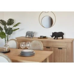 Sculpture Rhinocéros Polyrésine Noire Zoorin -AMSCAN Soldes Magasin sculpture rhinoceros polyresine noire rino 3248117547309 414002