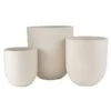 Set De 3 Vases Céramique Blanc Liray