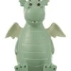 Tirelire Dragon Résine Vert Menthe Drago H 18 Cm