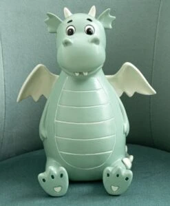 Tirelire Dragon Résine Vert Menthe Drago H 18 Cm -AMSCAN Soldes Magasin tirelire dragon resine vert menthe drago h 18 cm 5400924161927 1339876