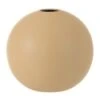 Vase Boule Céramique Beige Praji H 23 Cm