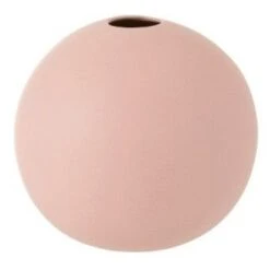 Vase Boule Céramique Rose Pastel Uchi H 18 Cm