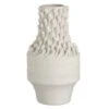 Vase Céramique Blanche Avec Coquillages Amble