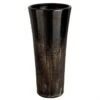 Vase Céramique Noir Et Doré Diere H 39 Cm