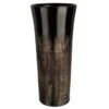 Vase Céramique Noir Et Doré Diere H 50 Cm