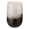 Vase Cylindrique Verre Noir Et Blanc Narsh - Lot De 2