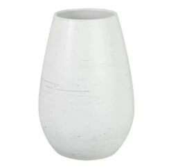 Vase Lisse Céramique Blanche Bialli - Lot De 2