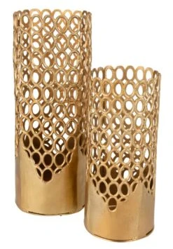 Vase Rond Avec Cercle Aluminium Doré Largo D 30 Cm -AMSCAN Soldes Magasin vase rond avec cercle aluminium dore largo d 30 cm 5400924184445 1325632