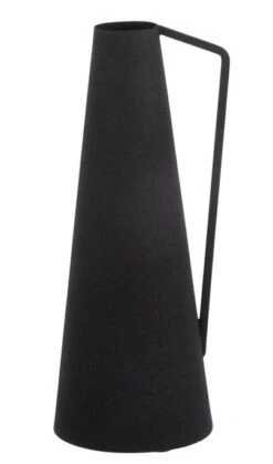 Vase Rond Métal Noir Gertrude D 10 Cm