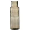 Vase Verre Marron Clair Cintee H 45 Cm