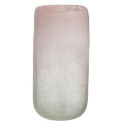Vase Verre Rose Corali H 36 Cm