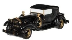 Voiture Ancienne Résine Noire Dorée Ysarg 2