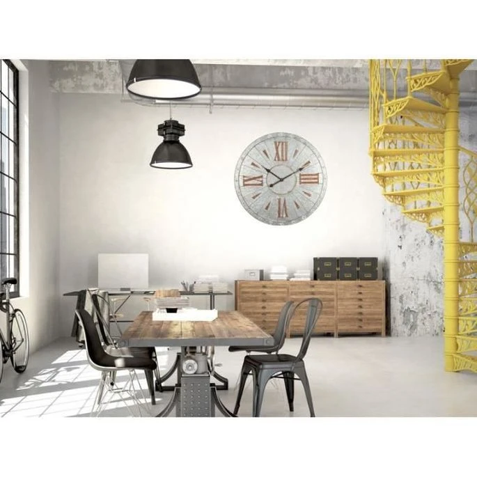 AMSCAN Soldes Magasin -AMSCAN Soldes Magasin clep horloge murale effet metal acier 68x3 cm 3700775976360 456653